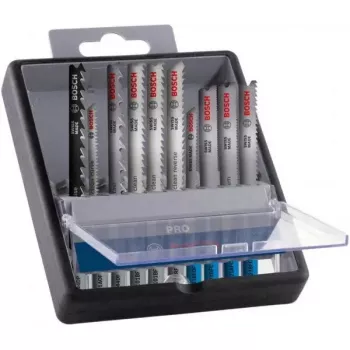 Set de hojas de sierra de calar Bosch PRO de 10 piezas para madera y metal, válidas universalmente