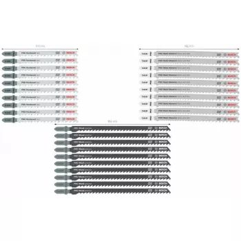 Set de hojas de sierra de calar Bosch PRO 30 piezas para madera y metal 2607011946