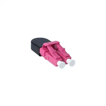 BlueOptics BOLBLCOM4 adaptador de fibra óptica LC negro rosa