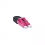 BlueOptics BOLBLCOM4 adaptador de fibra óptica LC negro rosa