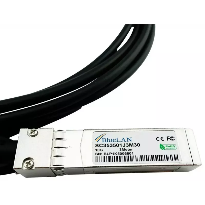 BlueOptics R9D20A-BL cable de fibra óptica InfiniBand 3 m SFP+ macho/macho