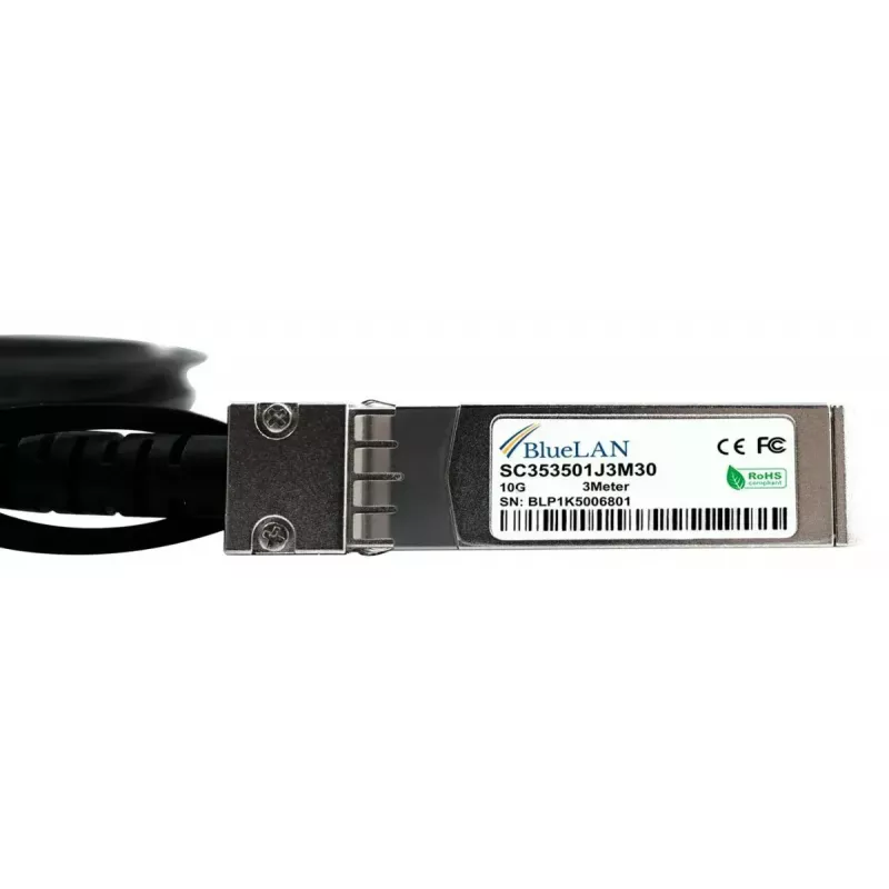 BlueOptics R9D20A-BL cable de fibra óptica InfiniBand 3 m SFP+ macho/macho