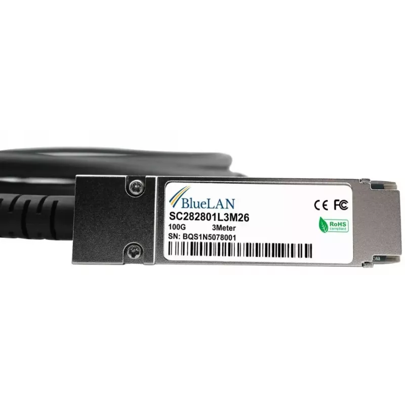 Cable de fibra óptica InfiniBand BlueOptics 845408-B21-BL 5 m QSFP28 conector macho/conector macho