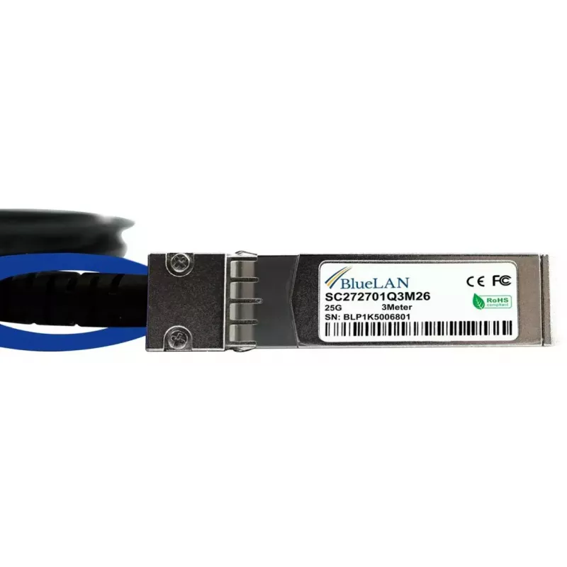 Cable DAC SFP BlueOptics SFP-DAC25-1M-BL 1 m SFP28 conector macho/conector macho