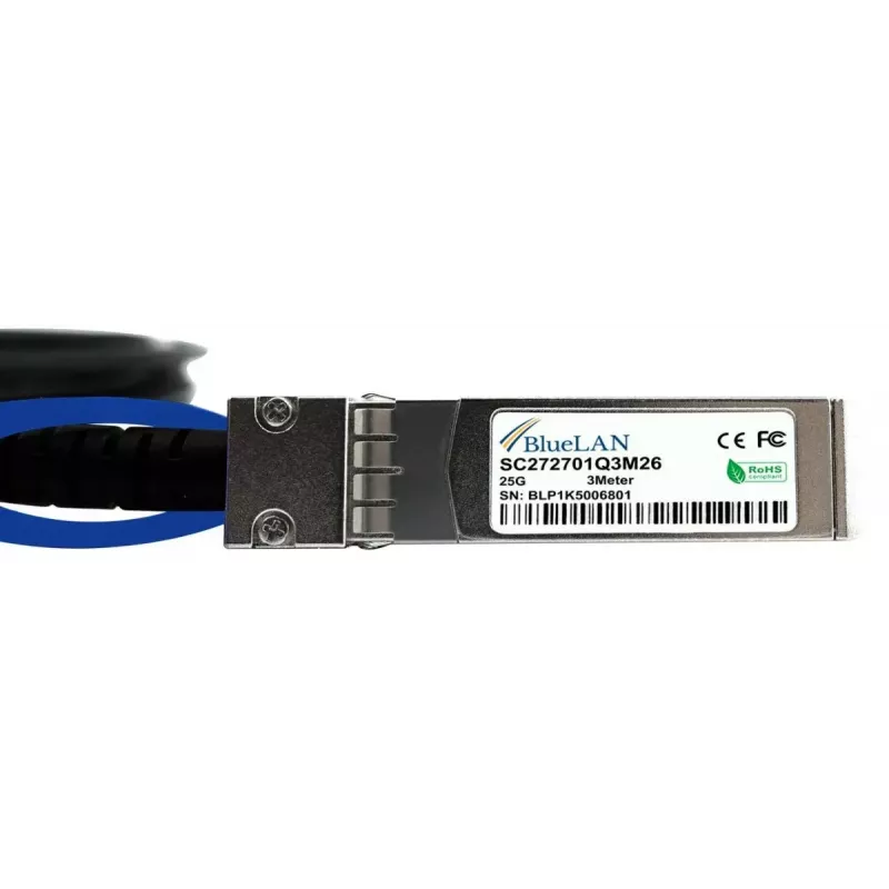 BlueOptics X66130-2-BL cable de fibra óptica InfiniBand 2 m SFP28 negro