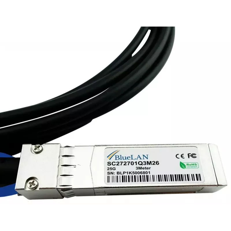 Cable de fibra óptica InfiniBand BlueOptics CBL-NTWK-0944-MS28C20M-BL 2 m SFP28 conector macho/macho