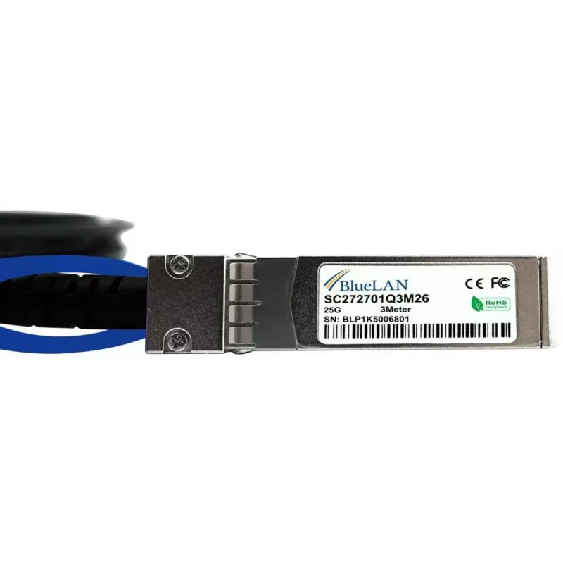 Cable de fibra óptica InfiniBand BlueOptics UACC-DAC-SFP28-1M-BL 1 m conector macho/macho
