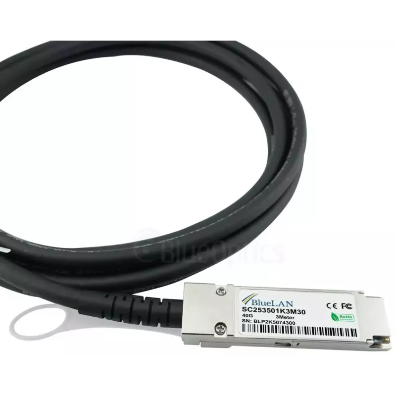 BlueOptics Q+BC0003-S+-BL cable de fibra óptica InfiniBand 3 m QSFP 4xSFP+