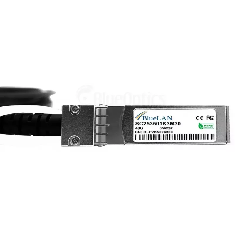 Cable de fibra óptica InfiniBand BlueOptics CPAC-TR-40SPLIT-QSFP-3M-BL 3 m QSFP 4xSFP+ conector macho/macho
