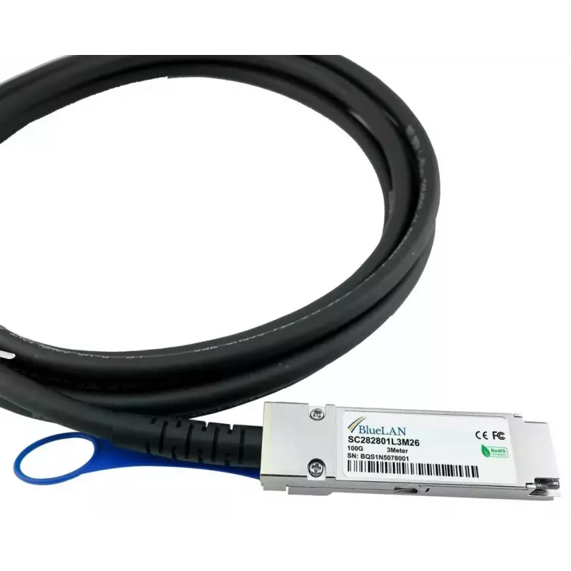 BlueOptics R9F77A-BL cable de fibra óptica InfiniBand 1 m QSFP28 conector macho/macho