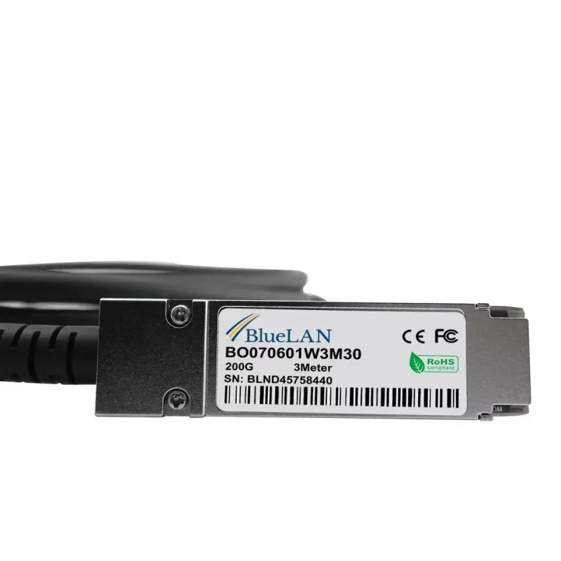 BlueOptics P06248-B21-BL Cable DAC breakout 200G QSFP56 a 4x SFP56, 1 m