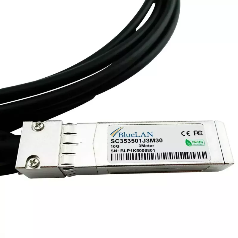 BlueOptics 4WM8D-BL cable de fibra óptica InfiniBand 3 m SFP+