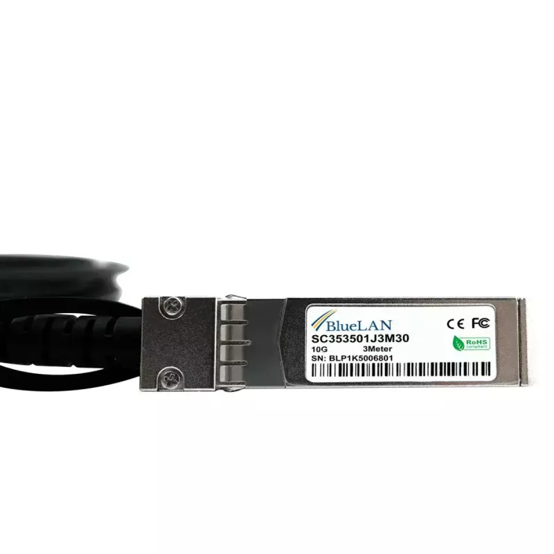 Cable de fibra óptica InfiniBand BlueOptics XEN-TWX-0311-BL 3 m SFP+ macho