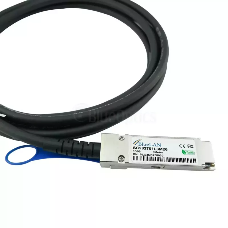 Cable de red BlueOptics 4Z57A85044-BL QSFP28 4x SFP28 InfiniBand 2 m negro