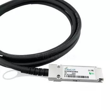 BlueOptics 40G-DACP-QSFP50CM-BL cable de fibra óptica InfiniBand 0,5 m QSFP negro