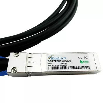 Cable DAC BlueOptics SFP-25G-CU3M-BL SFP28 25G 3 m negro