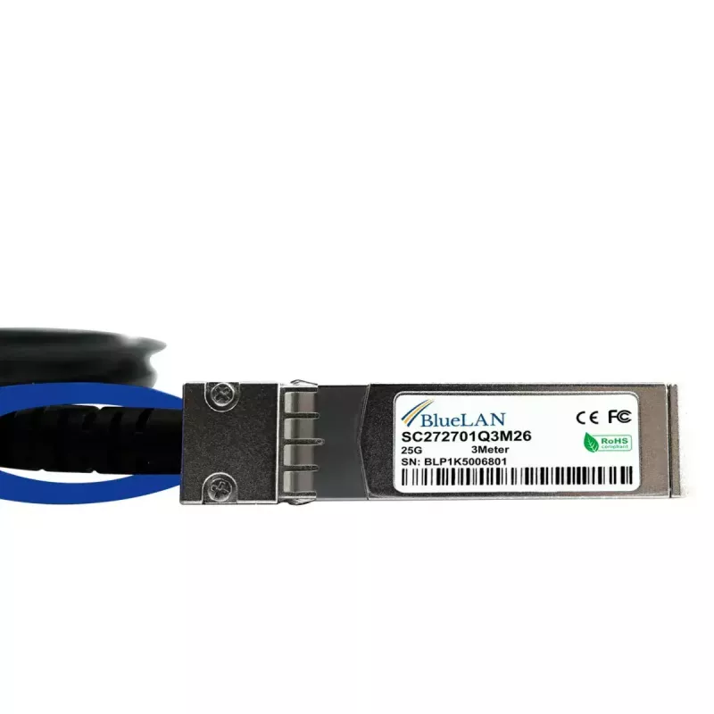 Cable DAC BlueOptics SFP-25G-CU3M-BL SFP28 25G 3 m negro