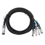 Cable DAC BlueOptics MCP7F00-A002R-BL 2 m QSFP28 a 4x SFP28