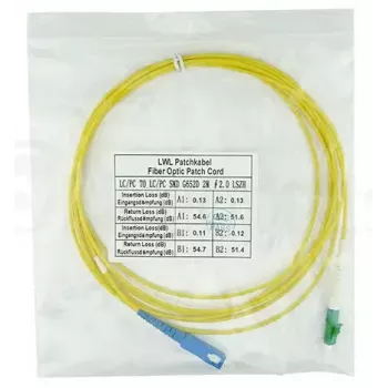 Cable de fibra óptica BlueOptics SFP2122BU50MX LC SC OS2 50 m amarillo