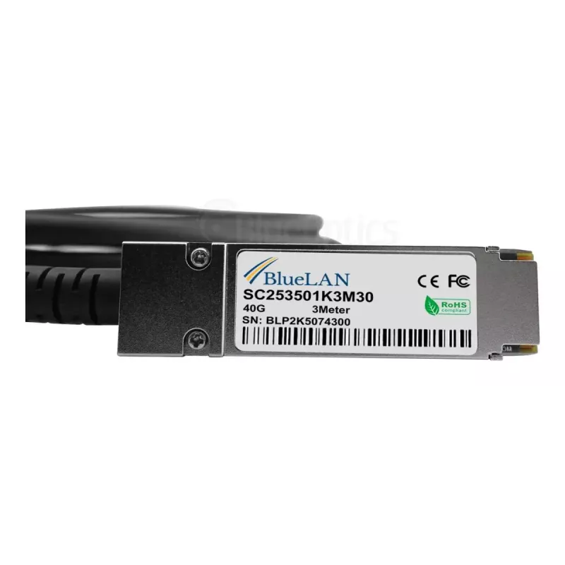 Cable de red BlueOptics JG330A-BL QSFP 4 x SFP+ InfiniBand 3 m negro