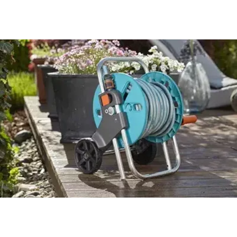 Gardena CleverRoll S Set de carrete de manguera 20 m, turquesa/gris (18502-20)