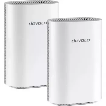Pack de router mesh WiFi 7 Devolo BE6500 pack de 2 (blanco) – sistema mesh de dos unidades