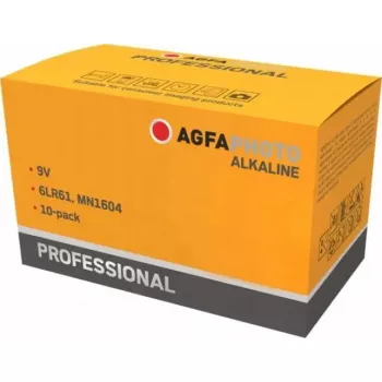 Pila alcalina 9V AGFA Professional — pack de 10