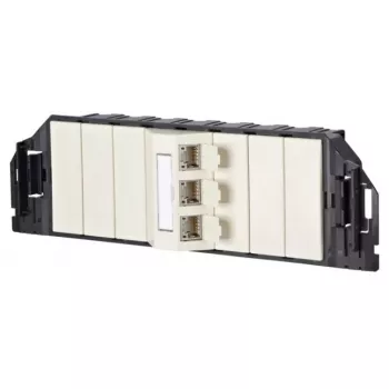 Unidad de conexión RJ-45 MetzConnect 1309310301-E negro blanco categoría 6e