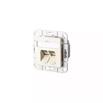Toma de red RJ-45 BTR 130C381101-I, Cat6a, blanca