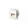 Toma de red RJ-45 BTR 130C381101-I, Cat6a, blanca