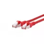 Cable de red BTR NETCOM Cat6A 0,5 m rojo