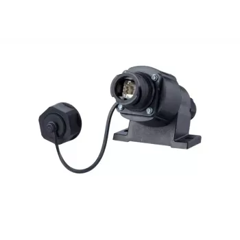 Caja de conexión RJ-45 METZ CONNECT 1401110012KE negra IP67