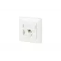 Toma de red RJ-45 BTR NETCOM 130B11D11002-E blanca