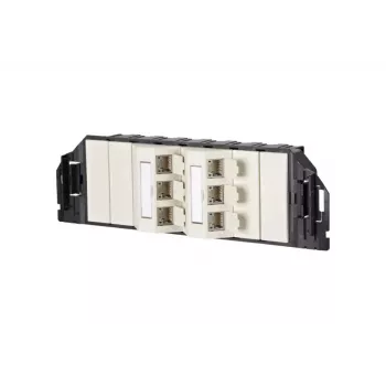 Toma de red RJ-45 BTR NETCOM 130B11S60301-E blanco perla