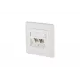 Toma de red RJ-45 BTR NETCOM 130B12D21002-E blanca