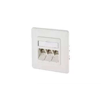 Toma de pared RJ-45 BTR NETCOM 130B12D31002-E blanca