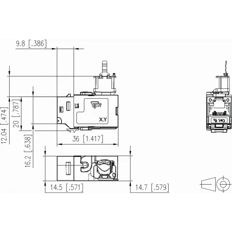 Conector de cable METZ CONNECT 130B23-E