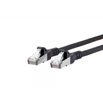 Cable de red METZ CONNECT Cat6A 5m negro