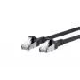 Cable de red METZ CONNECT Cat6A 5m negro