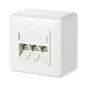 Toma RJ-45 METZ CONNECT 130B11D30002-E blanca