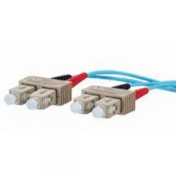Cable de fibra óptica METZ CONNECT 151J1EOEO20E 2x SC OM3 2 m aqua