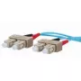 Cable de fibra óptica METZ CONNECT 151J1EOEO20E 2x SC OM3 2 m aqua