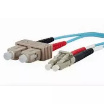 Cable de fibra óptica METZ CONNECT 151J1EOJO10E 2x SC 2x LC OM3 1 m aqua