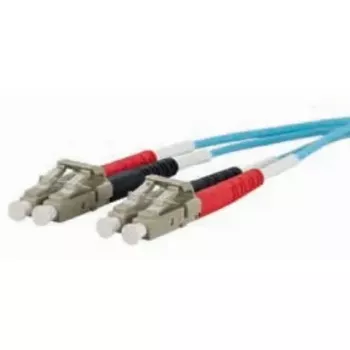Cable de fibra óptica METZ CONNECT 151J1JOJO20E 2x LC OM3 2 m aqua