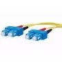 Cable de fibra óptica METZ CONNECT 151P1EOEO10E 2x SC OS2 1 m amarillo