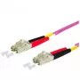Cable de fibra óptica METZ CONNECT 151S1JOJO30E 3 m LCD violeta