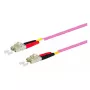 Cable de fibra óptica METZ CONNECT 151S1JOJO50E 5 m LC violeta