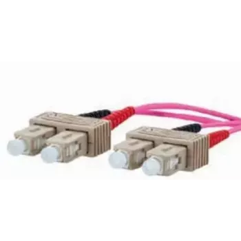 Cable de fibra óptica METZ CONNECT 151S1EOEO20E 2x SC OM4 2 m rosa