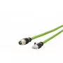 METZ CONNECT 142M2X15100 Cable de red Cat6a M12 a RJ-45, 10 m, verde