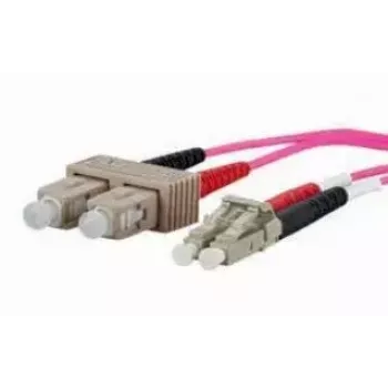 Cable de parcheo METZ CONNECT 151S1EOJO20E dúplex SC/LC OM4 2 m